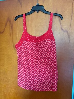 GAP Red Printed Women's Tank Top